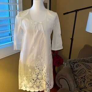 Cake Beautiful White Appliqué Dress